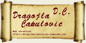 Dragojla Capulović vizit kartica